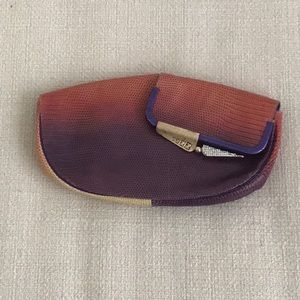 Authentic Fendi Borderline Fold over Lizard